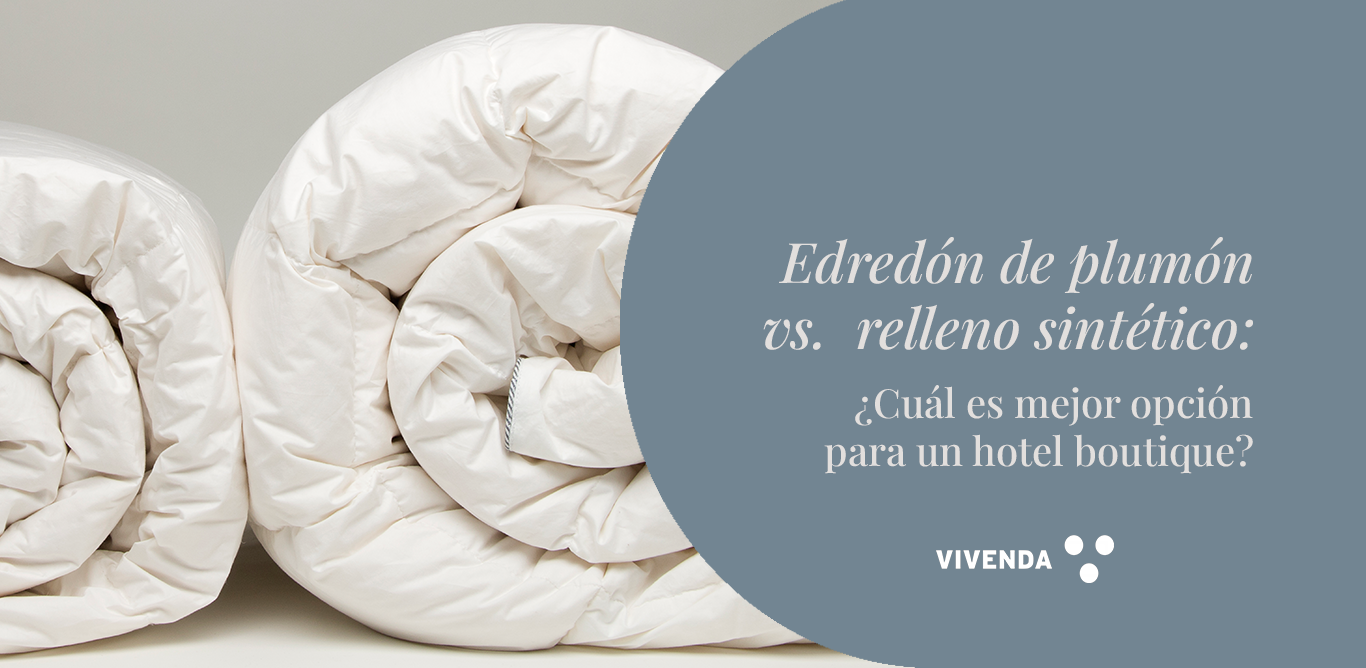 edredones esponjosos blancos para hotel boutique