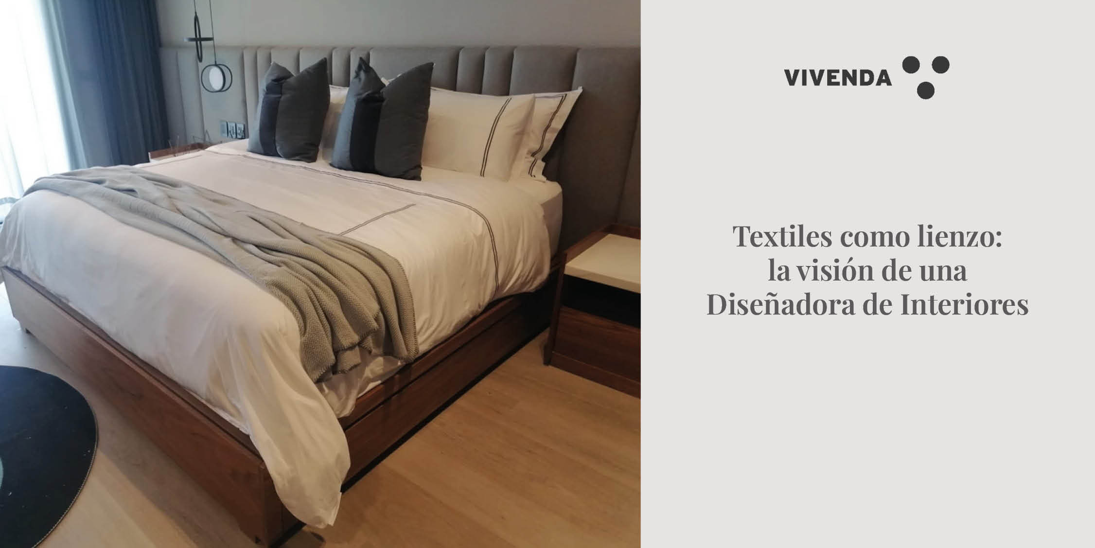 Detalle del bordado festón en cama y toallas de Casa Cuernavaca, un diseño personalizado creado en colaboración con Liliana Villalobos para Vivenda